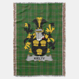 Irish Kielty to O_Quilty Coat of Arms Family Cres Decke