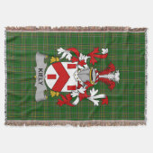 Irish Kiely Coat of Arms Familienwappen Irland Decke (Vorderseite)