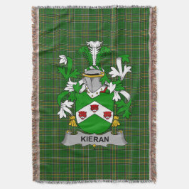 Irish Kieran oder O_Kieran Coat of Arms Family Cre Decke