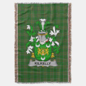 Irish Kilkelly oder Killikelly Coat of Arms Family Decke (Vorderseite Vertikal)