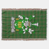 Irish Kilkelly oder Killikelly Coat of Arms Family Decke (Vorderseite)