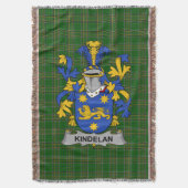 Irish Kindelan oder O_Kindelan Coat of Arms Family Decke (Vorderseite Vertikal)