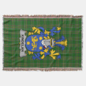 Irish Kindelan oder O_Kindelan Coat of Arms Family Decke (Vorderseite)