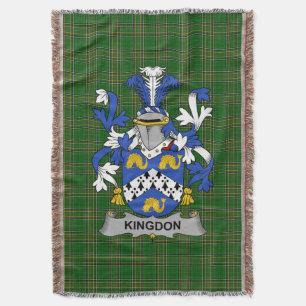 Irish Kingdon Coat of Arms Familienwappen Irland Decke