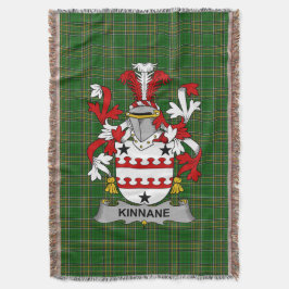 Irish Kinnane oder O_Kinane Coat of Arms Family Cr Decke