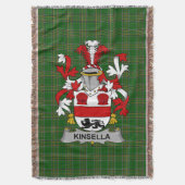 Irish Kinsella oder Kinsellagh Coat of Arms Family Decke (Vorderseite Vertikal)