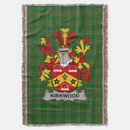 Irish Kirkwood Coat of Arms Familienwappen Irland Decke