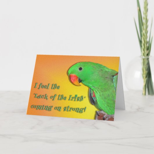 Irish Kiss Karte (Vorderseite)