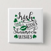 Irish Kisses and Kleeblatt Wish Button (Vorderseite)