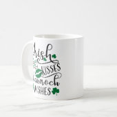 Irish Kisses and Kleeblatt Wish Kaffeetasse (Vorderseite Links)