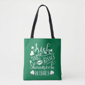 Irish Kisses and Kleeblatt Wish Tasche (Vorderseite)