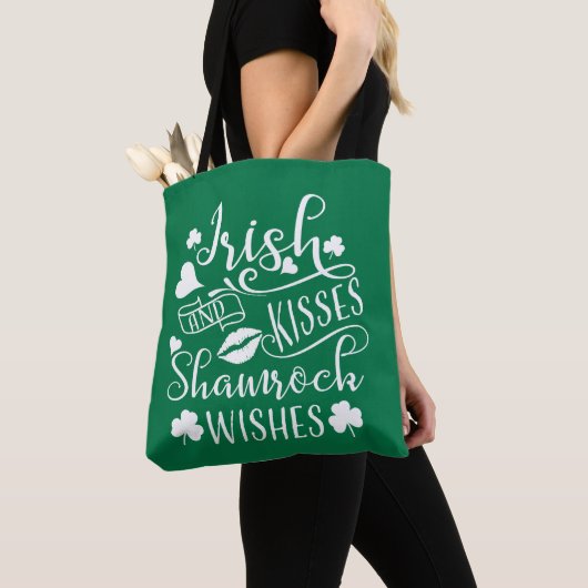 Irish Kisses and Kleeblatt Wish Tasche (Von Nahem)