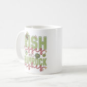 Irish Kisses and Kleeblatt Wunsche Kaffeetasse (Vorderseite Links)