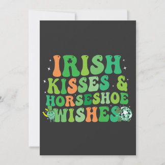 Irish Kisses & Horseshoe wünscht St Patrick's Day Einladung