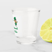 Irish Kisses, Kleeblatt Wünsche auf einem Schnapsglas (Rechts)