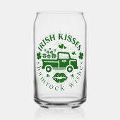 Irish Kisses LKW mit Kleeblatt St. Patricks Day Dosenglas (Vorderseite)