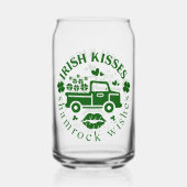 Irish Kisses LKW mit Kleeblatt St. Patricks Day Dosenglas (Rückseite)