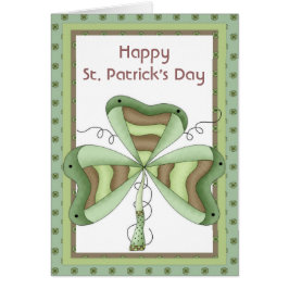 Irish Kleeblatt 2 Happy St. Patrick's Day Card
