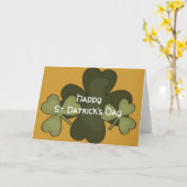 Irish Kleeblatt 3 Happy St. Patrick's Day Card Karte (Gelbe Blume)
