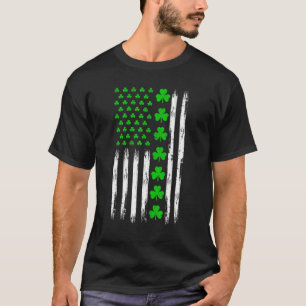 Irish Kleeblatt American Flag St Patrick's Day Luc T-Shirt