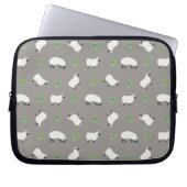 Irish Kleeblatt and Sheep Pattern Laptopschutzhülle (Vorderseite)