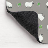 Irish Kleeblatt and Sheep Pattern Mousepad (Ecke)