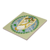 Irish Kleeblatt Angel Tile Fliese (Seite)