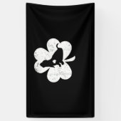 Irish Kleeblatt Basset Hound Dog St. Patrick's Day Banner (Vertikal)