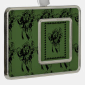 Irish Kleeblatt Bouquet Dekoration Rahmen-Ornament Silber (Rechts)