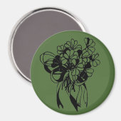Irish Kleeblatt Bouquet Green St. Patrick's Day Magnet (Vorderseite/Rückseite)