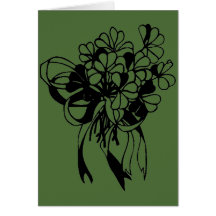 Irish Kleeblatt Bouquet St. Patrick's Day Card