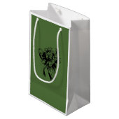 Irish Kleeblatt Bouquet St. Patrick's Day Gift Bag Kleine Geschenktüte (Vorderseite Schrägansicht)