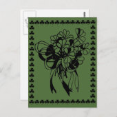 Irish Kleeblatt Bouquet St. Patrick's Day Postcard Postkarte (Vorne/Hinten)