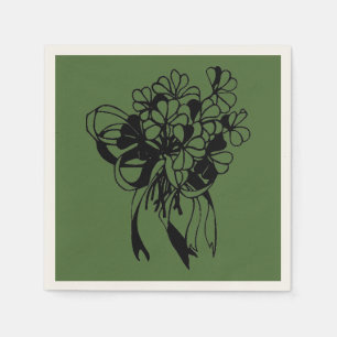 Irish Kleeblatt Bouquet St. Patrick's Day Serviette