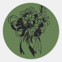 Irish Kleeblatt Bouquet St. Patrick's Day Sticker