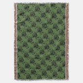 Irish Kleeblatt Bouquet Throw Blanket Decke (Vorderseite Vertikal)