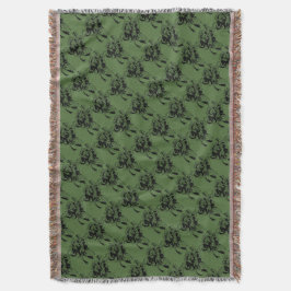 Irish Kleeblatt Bouquet Throw Blanket Decke