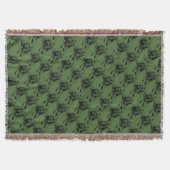 Irish Kleeblatt Bouquet Throw Blanket Decke (Vorderseite)