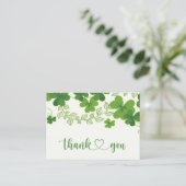 Irish Kleeblatt Business Danke Calling Card Telefonnummerkarte (Stehend Vorderseite)