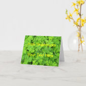 Irish Kleeblatt Card Karte (Gelbe Blume)