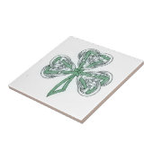 Irish Kleeblatt Celtic Knot DesignKeramische Folie Fliese (Seite)