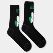 Irish Kleeblatt Celtic Name Socken (Rechts)