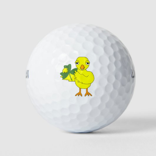 Irish Kleeblatt Chick Golfball (Vorderseite)