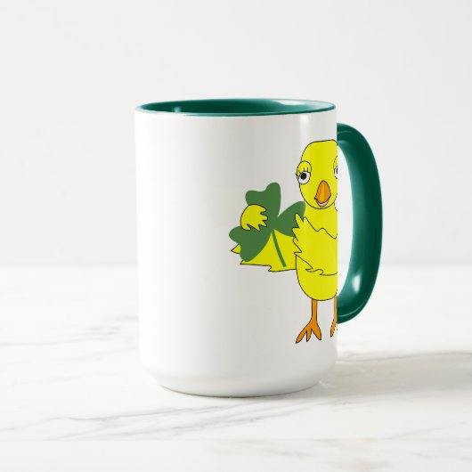 Irish Kleeblatt Chick Tasse (VorderseiteRechts)