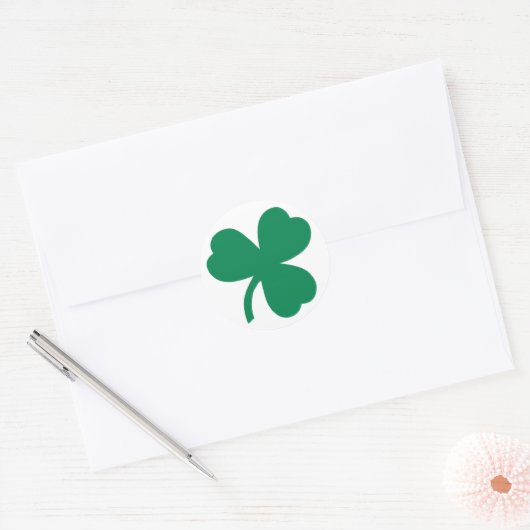 Irish Kleeblatt Clover Circle Sticker (Umschlag)