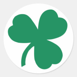 Irish Kleeblatt Clover Circle Sticker