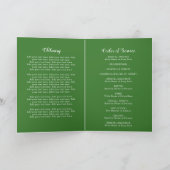 Irish Kleeblatt Clover Foto Beerdigung Programm (Innenseite)