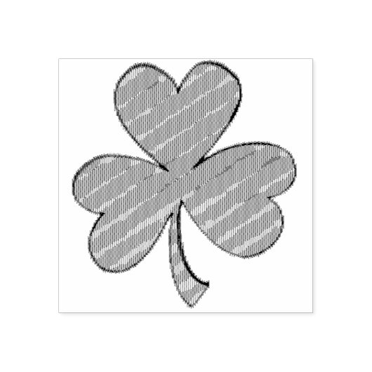 Irish Kleeblatt Clover Lucky Saint Patrick's Day Gummistempel (Prägung)