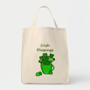 Irish Kleeblatt Cookie Bouquet-Lebensmittelgeschäf Tragetasche