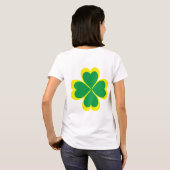 Irish Kleeblatt Cross für Saint Patrick's Day T-Shirt (Schwarz voll)